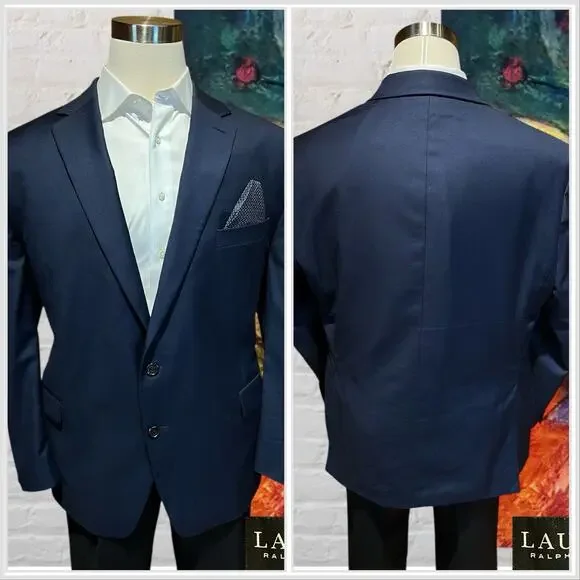 Ralph Lauren LRL Black Label Mens 50R Navy Blue Casual Blazer Sport Jacket - Picture 6 of 16